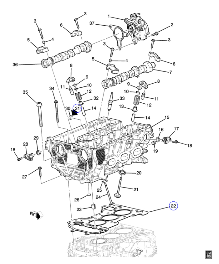 GM CHEVROLET순정부품 [트랙스 CUV 헤드 실린더 가스켓 ]